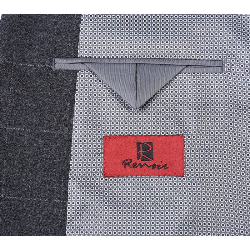 293-31 Men's Slim Fit Checked Suits