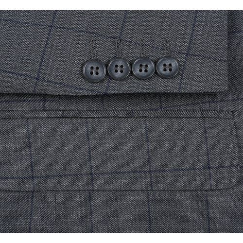 293-44 Men's Double-Breasted New Slim Fit Suits