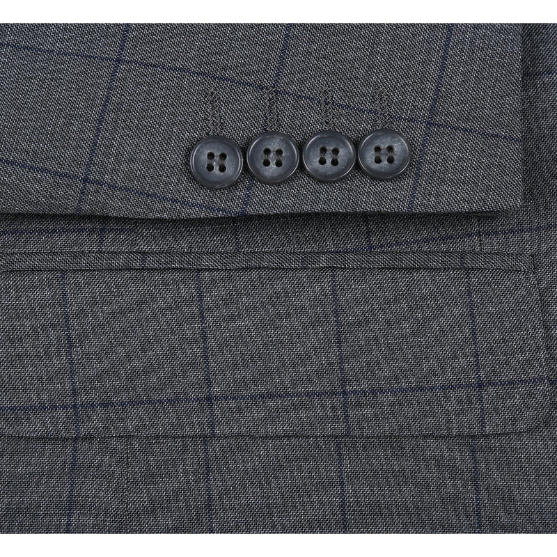 293-44 Men's Double-Breasted New Slim Fit Suits