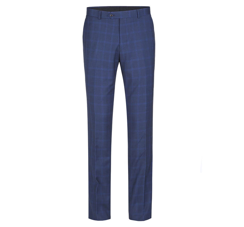 292-6 Men's Slim Fit 2-Piece Single Breasted Check Dress Suit