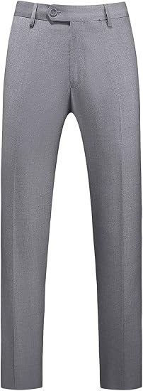 Mens Dress Pants Front Flat Fit Casual Pants