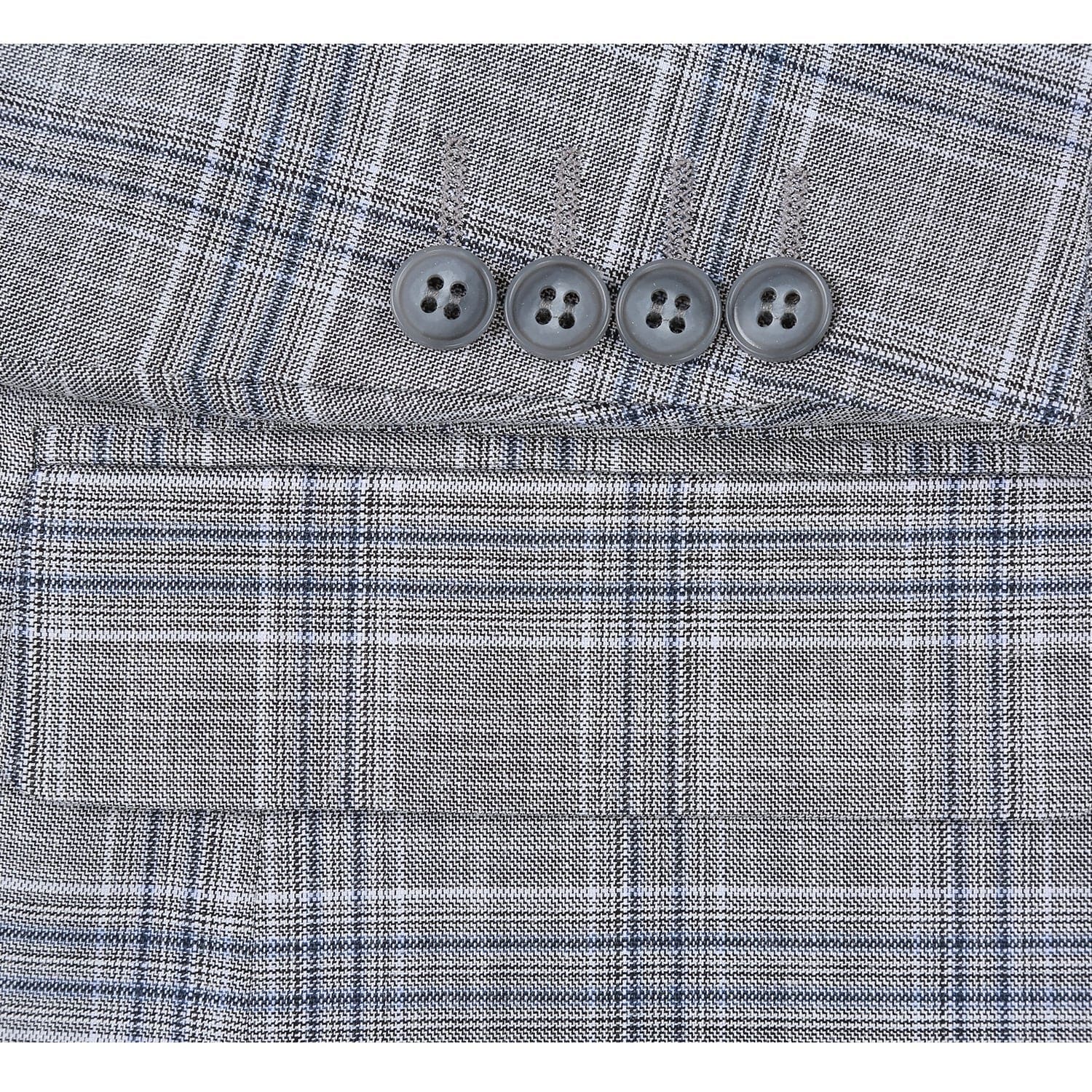 293-23 Men's Classic Fit Checked Suits