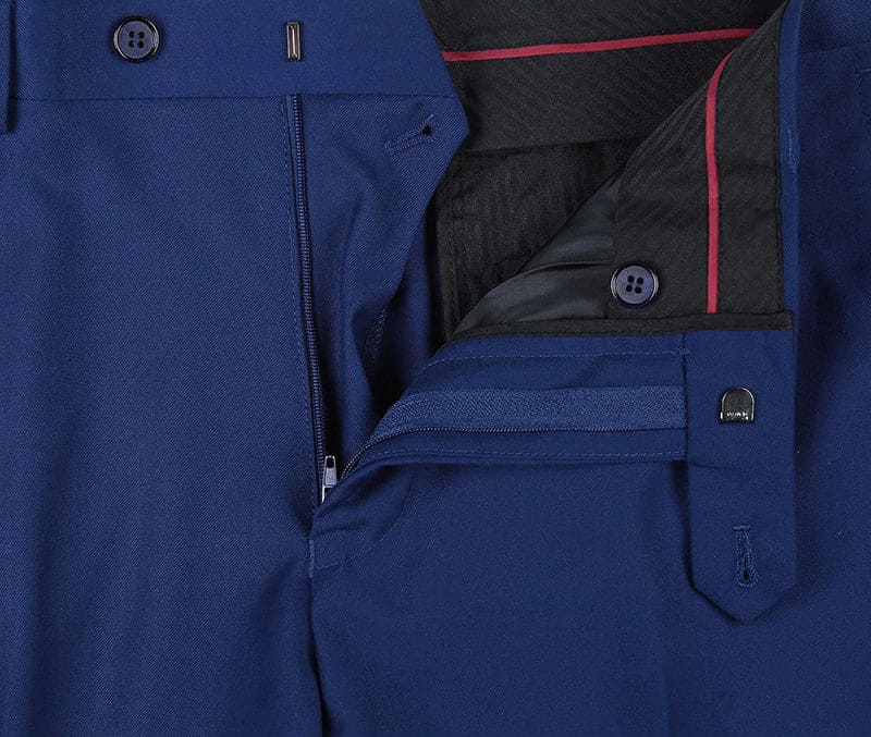 Vanderbilt Collection - Classic 2 Piece Suit 2 Buttons Regular Fit In Blue