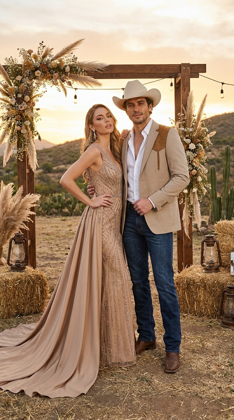 Men’s Khaki Western Blazer with Suede Yokes, Cowboy Sport Coat , Ranch and Country Events in Tan Khaki Color By Platini