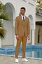 Mens Stacy Adams Suit - Stacy Adams Suit Men's Summer Suit - One Button, Khaki, Double Breasted Vest camel