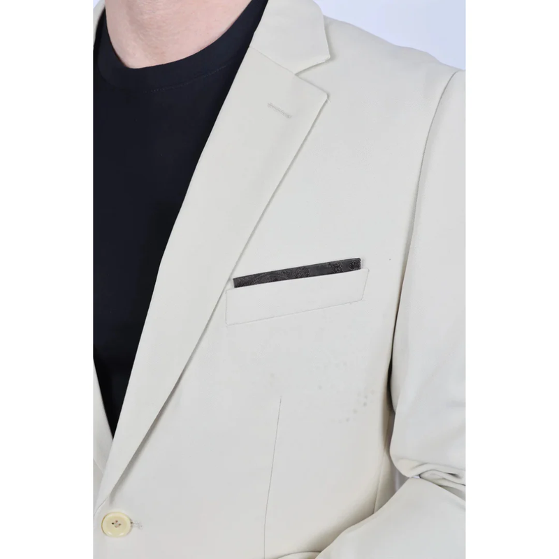 Mens Modern Fit Stretch Date Night Blazer - Beige