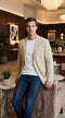 Menâs Khaki Linen Sport Coat â Lightweight Beige Blazer for Summer Weddings & Smart Casual Wear