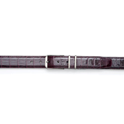 Mezlan Crocodile Leather Belt - Luxury Men's Accessory