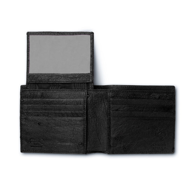 Ferrini Full Quill Ostrich Billfold - Luxury Leather Shoe