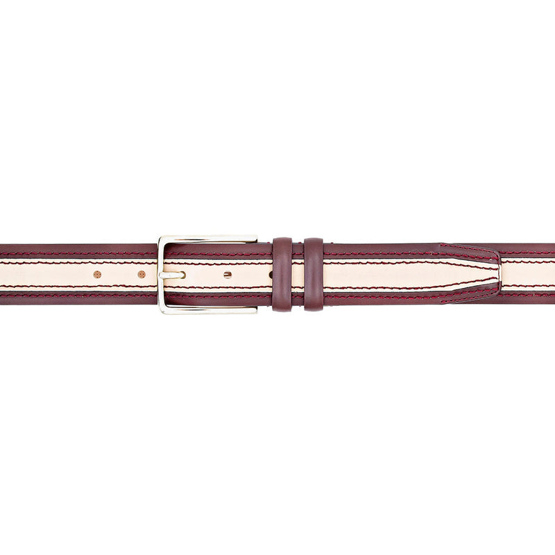 Mezlan Two-Tone Leather Belt for Men
