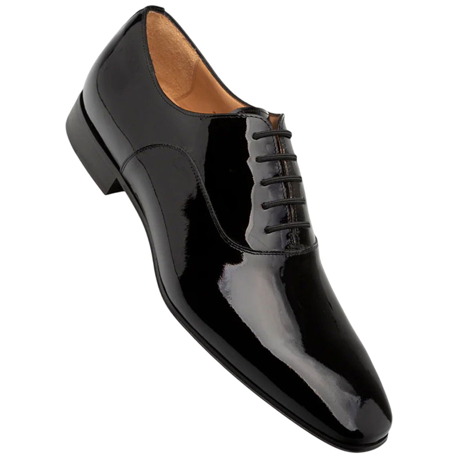 Men’s Mezlan Altea Slip-On – Classic Black Plain Toe Oxford Shoe, Handmade in Spain