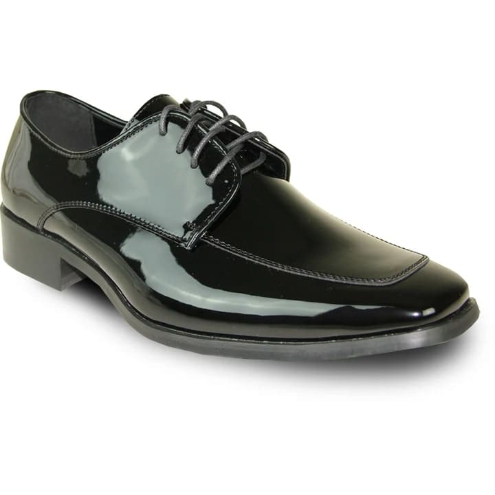 Mens Classic Moc Toe Shiny Patent Tuxedo Prom Shoe In Black | Alberto Nardoni Mens Classic Moc Toe Shiny Patent Tuxedo Prom Shoe In Black | Alberto Nardoni