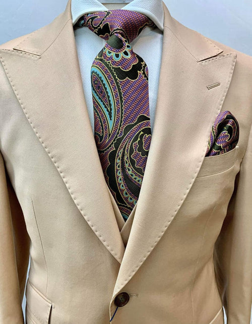 Rossi Man Suit - Tan Gray Black Navy Camel French Blue Suit