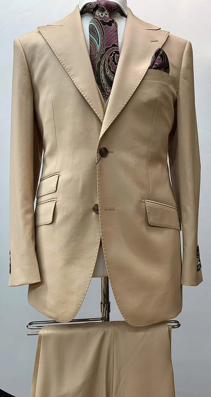 Rossi Man Suit - Tan Gray Black Navy Camel French Blue Suit