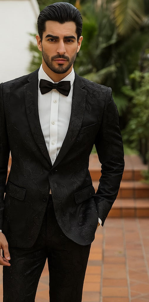 Big and Tall Mens Tuxedos Jacket - Big And Tall Formal Wear - Bowtie Included - For Big Guys