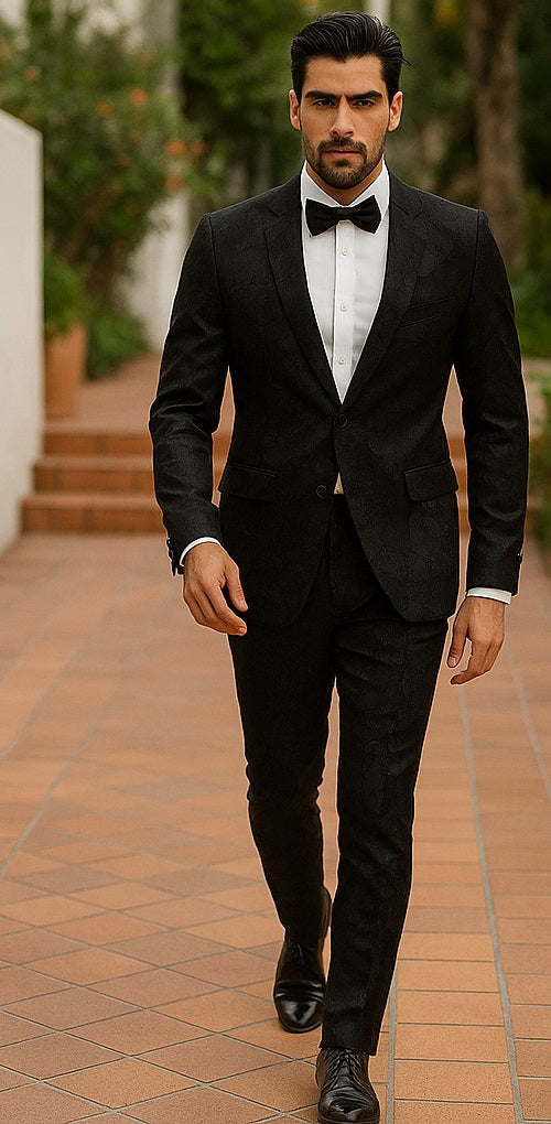 Big and Tall Mens Tuxedos Jacket - Big And Tall Formal Wear - Bowtie Included - For Big Guys