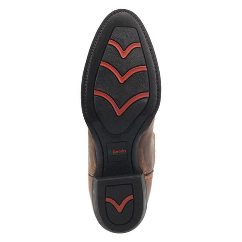 Laredo Birchwood Tan Leather Round Toe Boots for Men