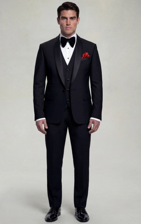 Classic Black Tuxedo – 3 Piece
