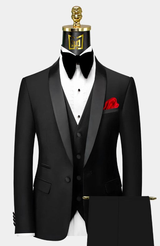Classic Black Tuxedo – 3 Piece