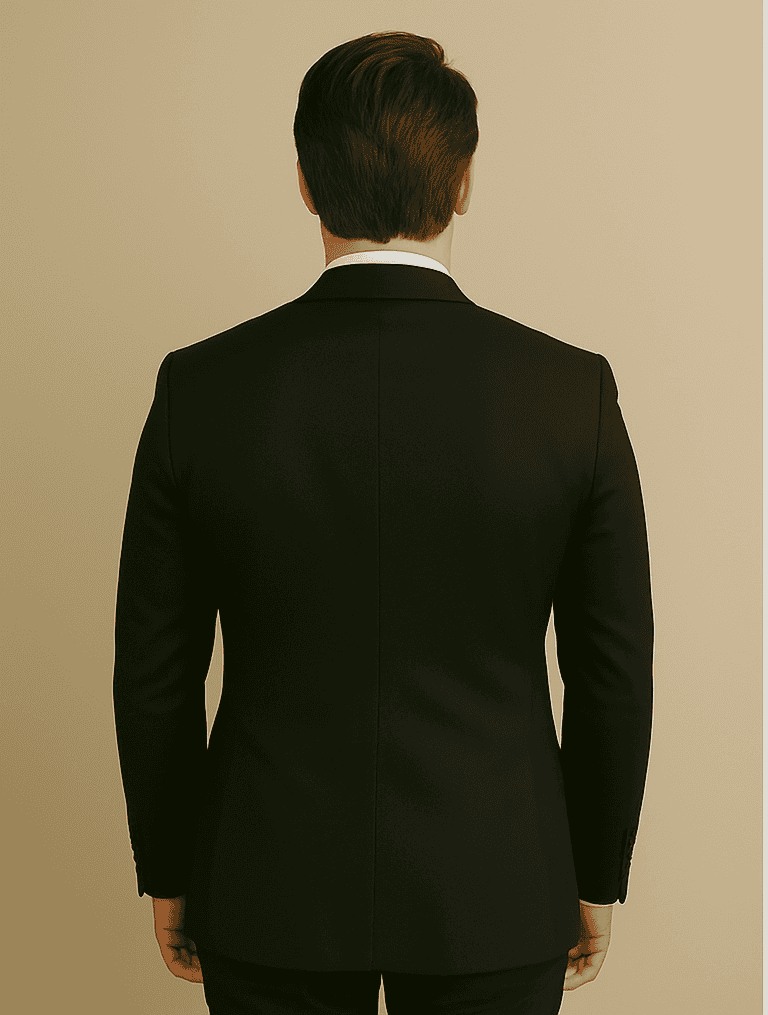 Wool Suit - Italian Made Business Suit by Statement Men's 2 Piece 100% Wool Modern Fit Suit - Subtle Windowpane