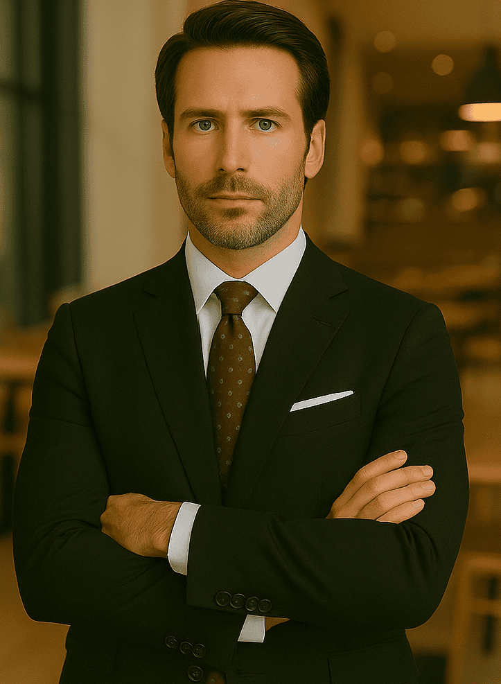 Wool Suit - Italian Made Business Suit by Statement Men's 2 Piece 100% Wool Modern Fit Suit - Subtle Windowpane