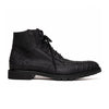 Marco Di Milano Leoni Oil Black Caiman Crocodile Lace-Up Boots