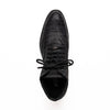 Marco Di Milano Leoni Oil Black Caiman Crocodile Lace-Up Boots