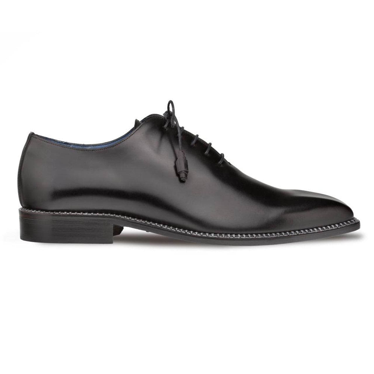 Enterprise Black Calfskin Men’s Plain Toe Shoe By Mezlan Made In Spain Brand