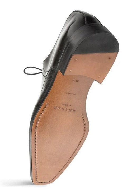 Mezlan Luxury Dress Shoes Black Designer Cap Toe Soka