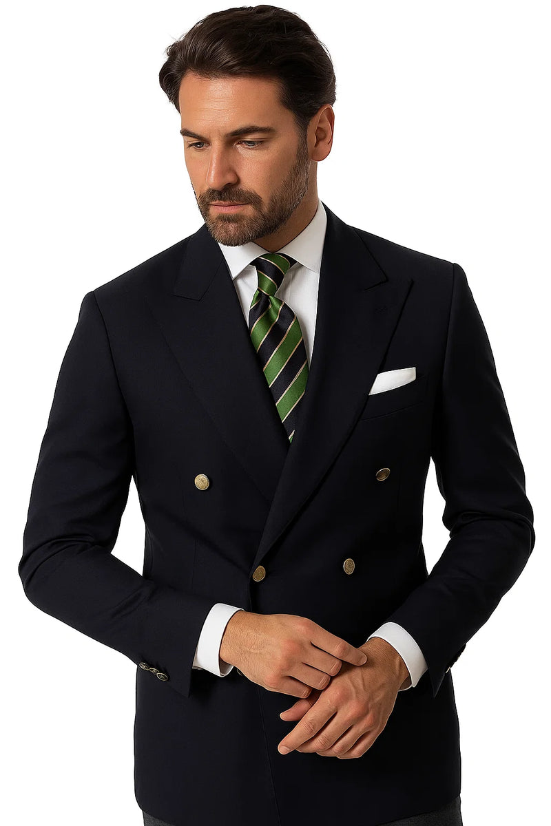 Black Double Breasted Suit