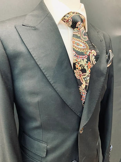 Rossi Man Suit - Tan Gray Black Navy Camel French Blue Suit