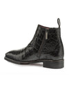 Mezlan Blackmore Men’s Black Plain Toe Boot – Genuine Crocodile Leather