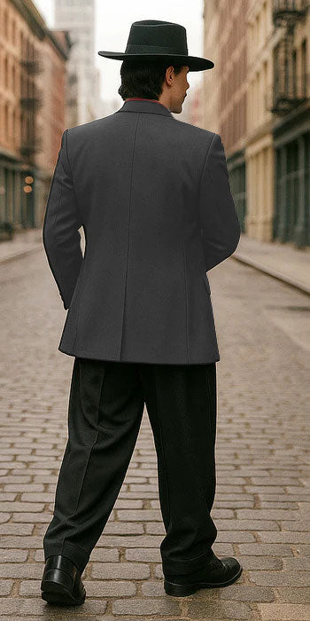 Mens Zoot Suit in Solid Black Available in 7 Colors