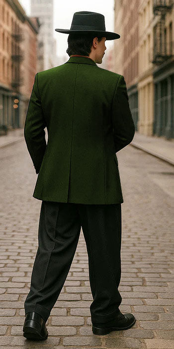 Mens Zoot Suit in Solid Black Available in 7 Colors