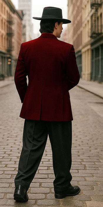 Mens Zoot Suit in Solid Black Available in 7 Colors