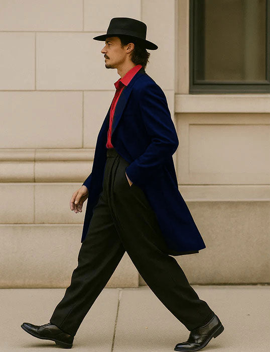 Mens Zoot Suit in Solid Black Available in 7 Colors