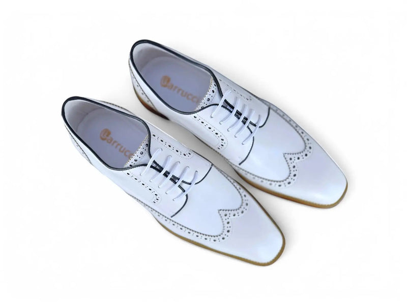 Carrucci Wingtip Derby Blucher - Luxury Men's Dress Shoe
