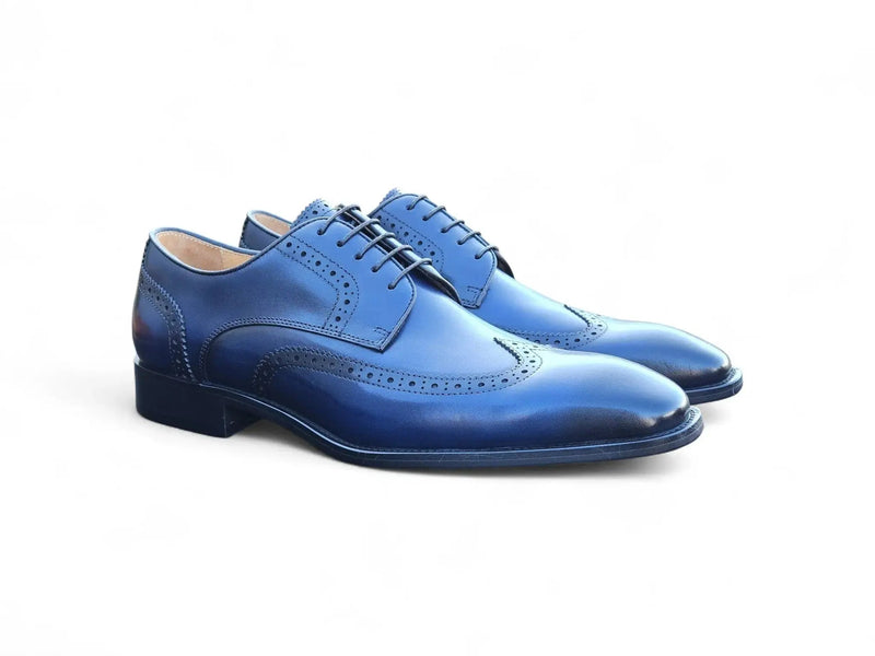 Carrucci Wingtip Derby Blucher - Luxury Men's Dress Shoe