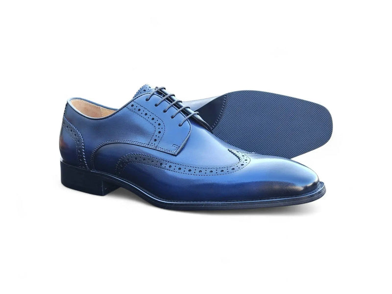 Carrucci Wingtip Derby Blucher - Luxury Men's Dress Shoe
