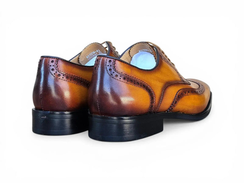 Carrucci Wingtip Derby Blucher - Luxury Men's Dress Shoe