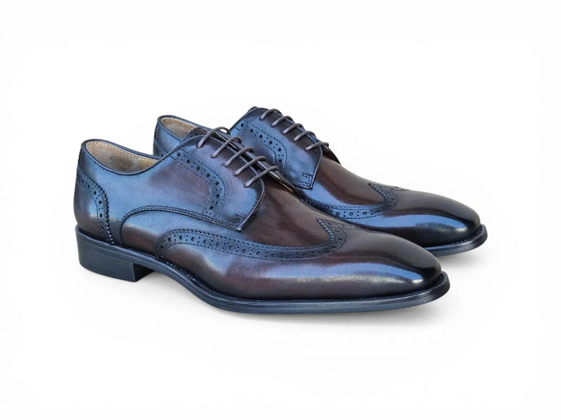 Carrucci Wingtip Derby Blucher - Luxury Men's Dress Shoe