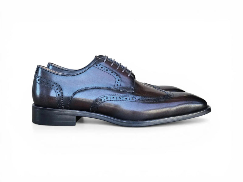 Carrucci Wingtip Derby Blucher - Luxury Men's Dress Shoe