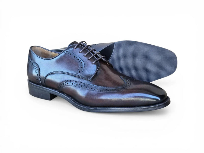 Carrucci Wingtip Derby Blucher - Luxury Men's Dress Shoe
