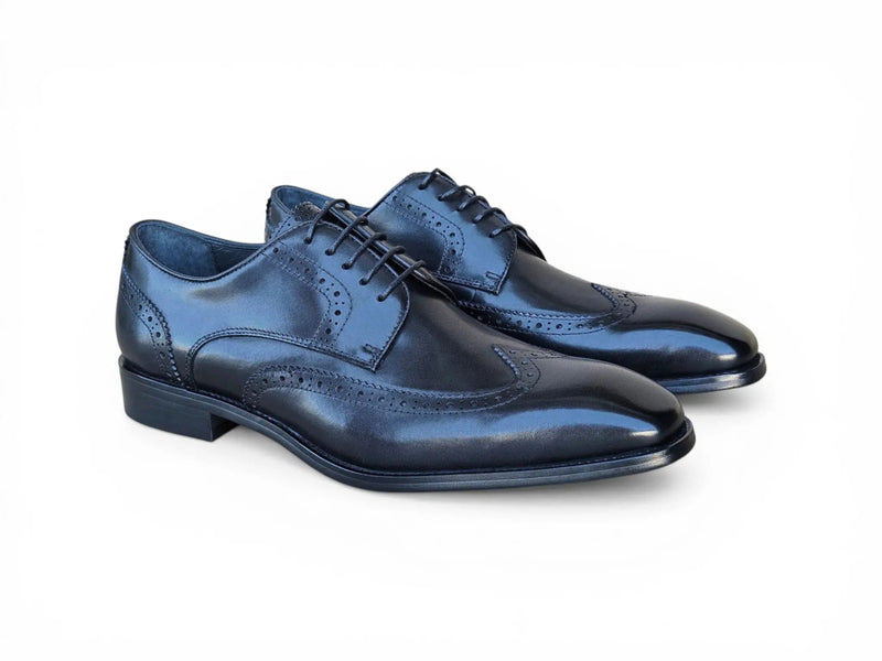 Carrucci Wingtip Derby Blucher - Luxury Men's Dress Shoe