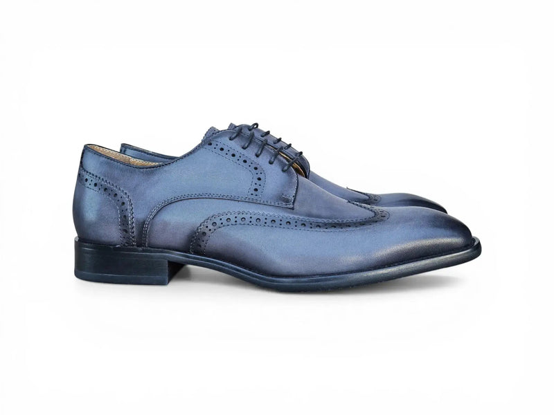 Carrucci Wingtip Derby Blucher - Luxury Men's Dress Shoe
