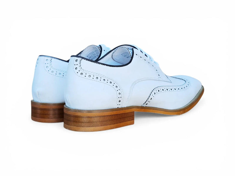 Carrucci Wingtip Derby Blucher - Luxury Men's Dress Shoe