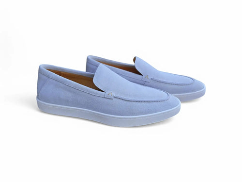 Blue Suede Loafer Carrucci