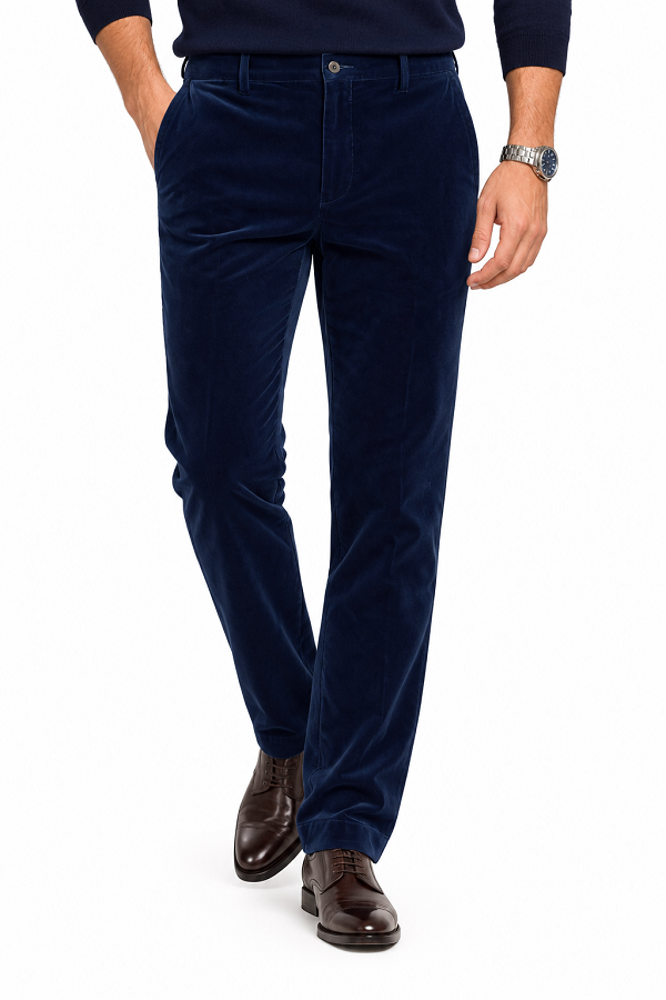 Blue Velvet Pants