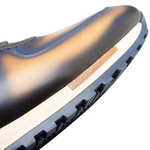 Mezlan Men’s Latini Blue Multi-Tone Sneakers – Genuine Calfskin Leather | Handmade in Spain