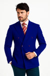 Blue Men's Double Breasted Suits